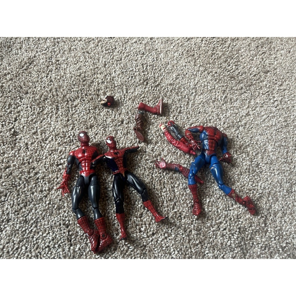 2003 ToyBiz Marvel Legends Spider Men Incomplete And Parts